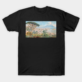 View of Naples, Vesuvius and the Bay of Naples T-Shirt